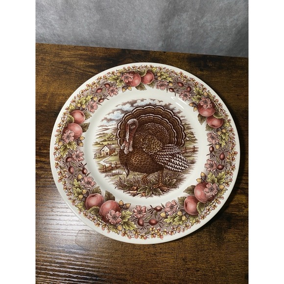 Royal Stafford Other - Royal Stafford Turkey thanksgiving Single Dinner Plate 11" England New Apples
